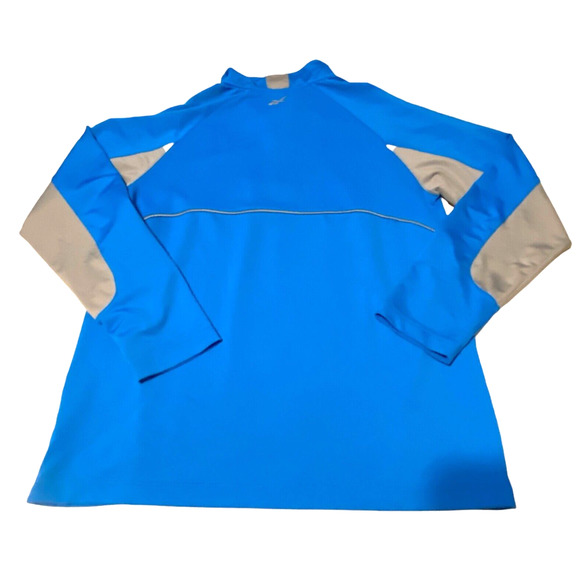 Reebok Athletic Long Sleeve Zippered‎ Collar Jacket Shirt Size L Polyester Blend - Picture 8 of 10
